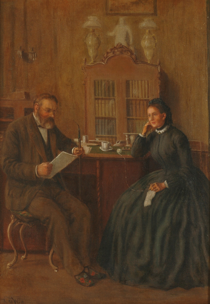 Couple In An Interior by Reinhold de Witt
